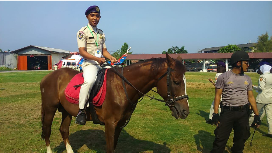 Berkuda yang dilaksanaan di Polrestabes Semarang